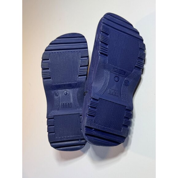 Gardenline mens Garden Clogs Size 9-10 Easy-Clean Blue Removable Patterned Inso - Picture 4 of 12